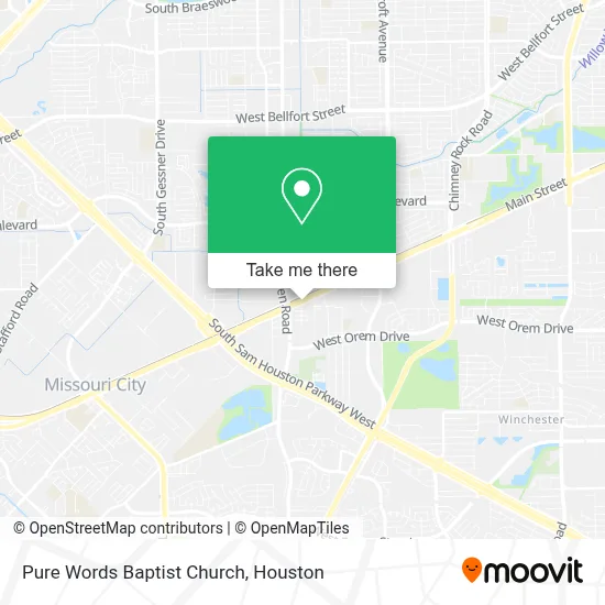 Pure Words Baptist Church map