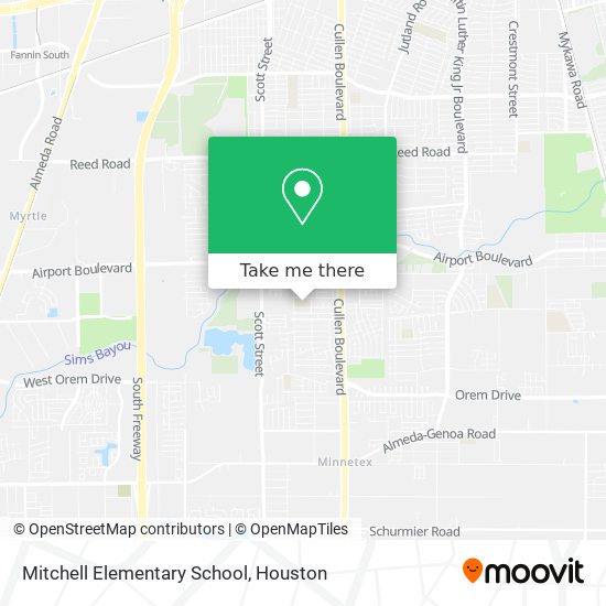 Mitchell Elementary School map