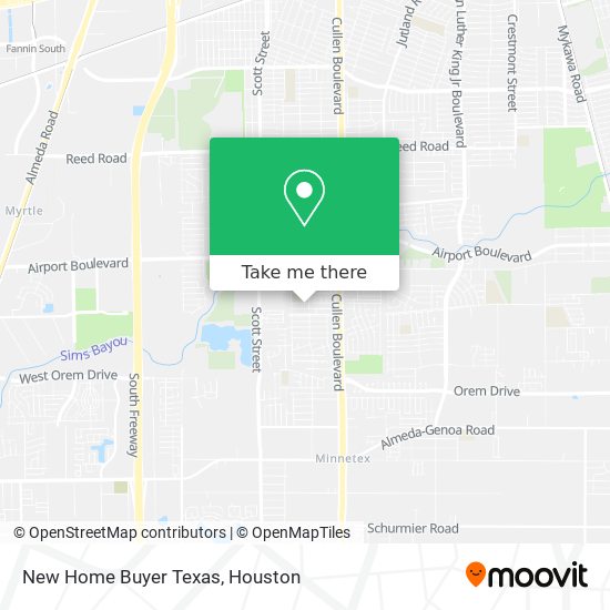 Mapa de New Home Buyer Texas