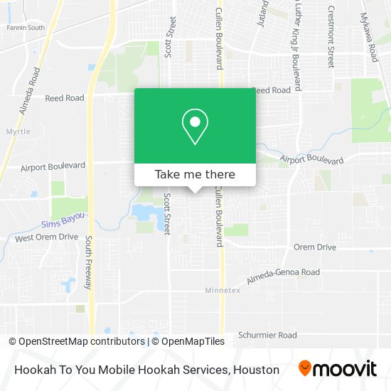 Mapa de Hookah To You Mobile Hookah Services