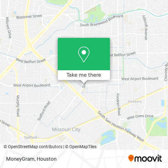 MoneyGram map