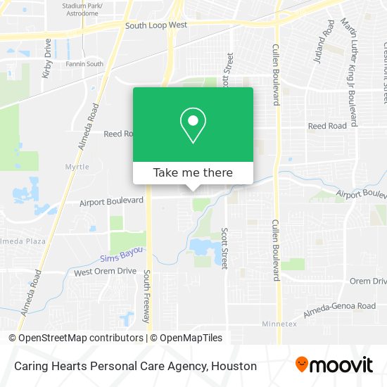 Mapa de Caring Hearts Personal Care Agency