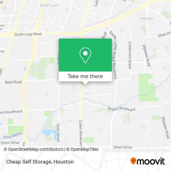 Mapa de Cheap Self Storage