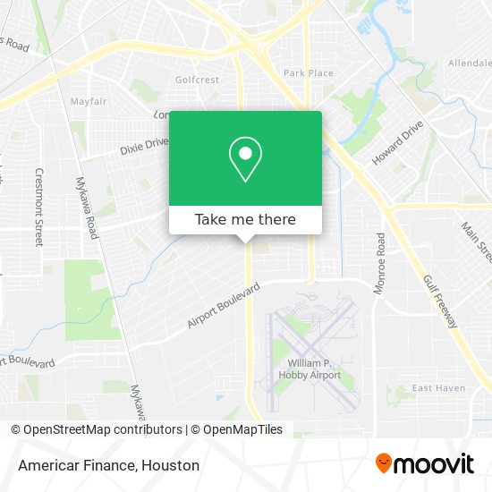 Americar Finance map