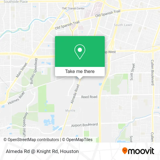 Almeda Rd @ Knight Rd map