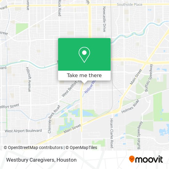 Westbury Caregivers map