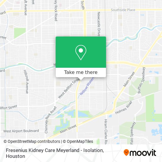 Mapa de Fresenius Kidney Care Meyerland - Isolation