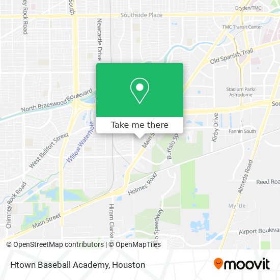 Htown Baseball Academy map