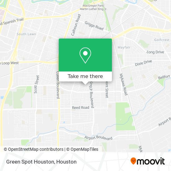 Green Spot Houston map