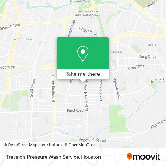 Mapa de Trevino's Pressure Wash Service