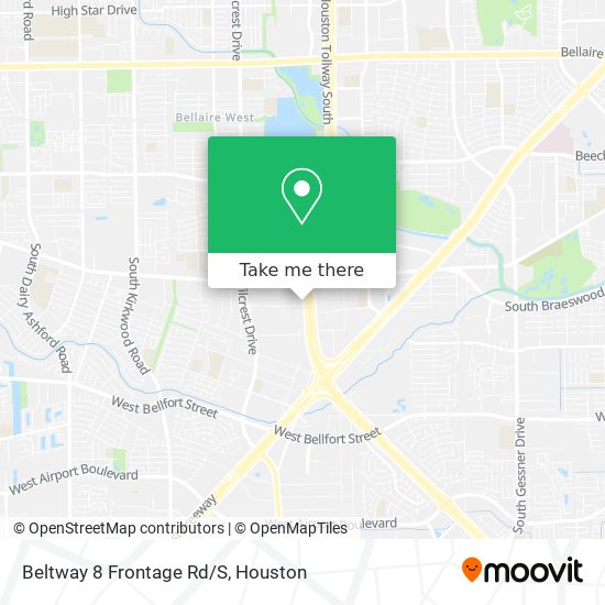 Beltway 8 Frontage Rd/S map