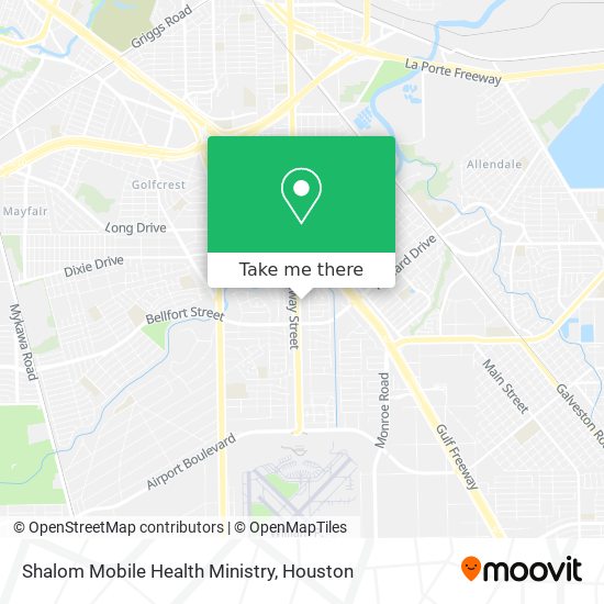 Mapa de Shalom Mobile Health Ministry