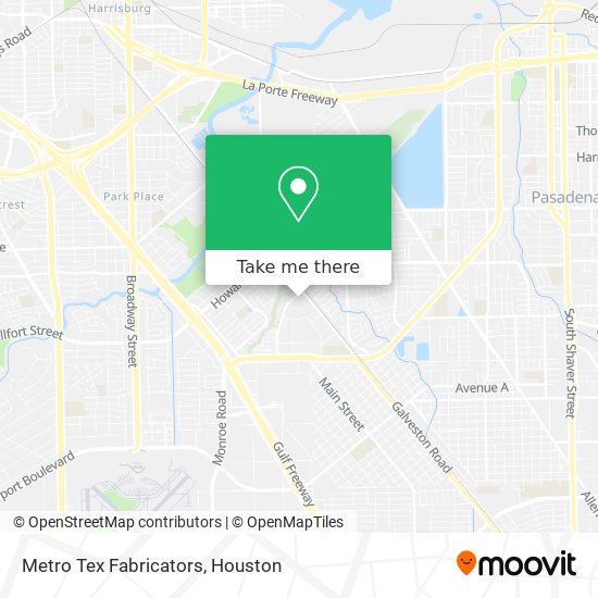 Metro Tex Fabricators map