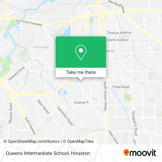 Queens Intermediate School map