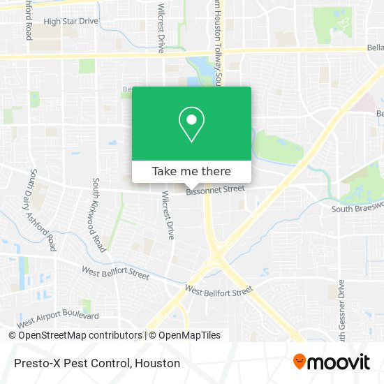 Presto-X Pest Control map