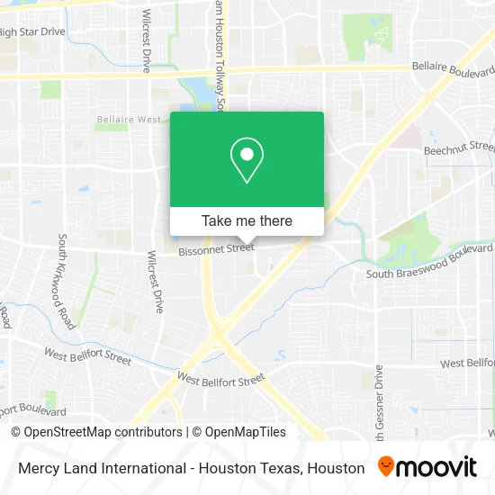 Mapa de Mercy Land International - Houston Texas