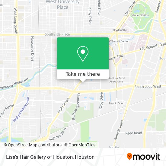 Lisa's Hair Gallery of Houston map