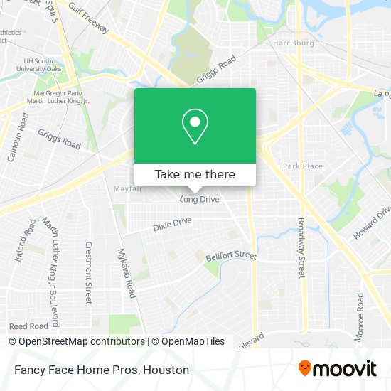 Fancy Face Home Pros map