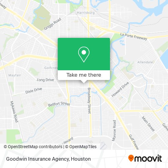 Mapa de Goodwin Insurance Agency