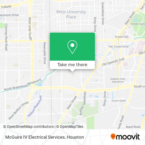 McGuire IV Electrical Services map