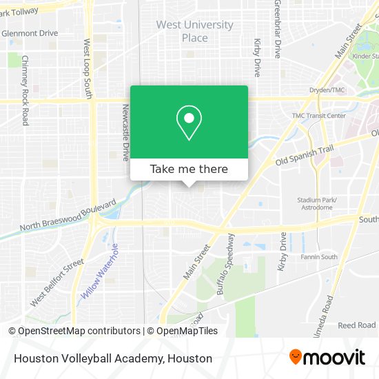 Mapa de Houston Volleyball Academy