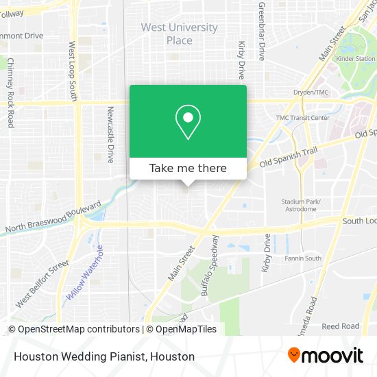 Houston Wedding Pianist map