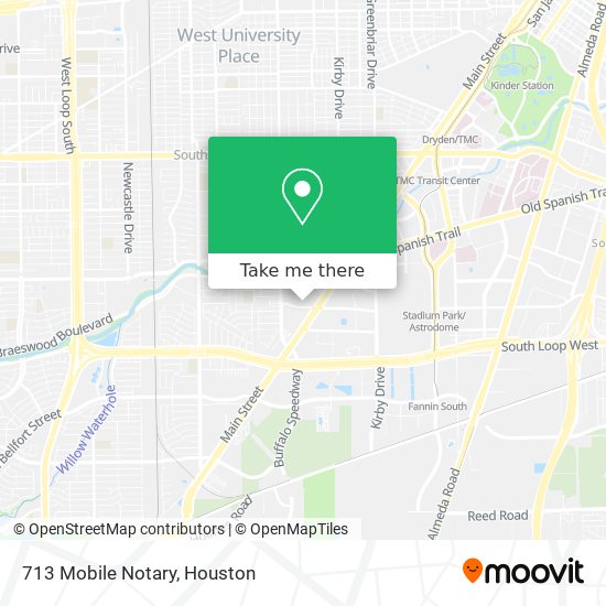 713 Mobile Notary map