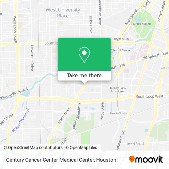 Century Cancer Center Medical Center map