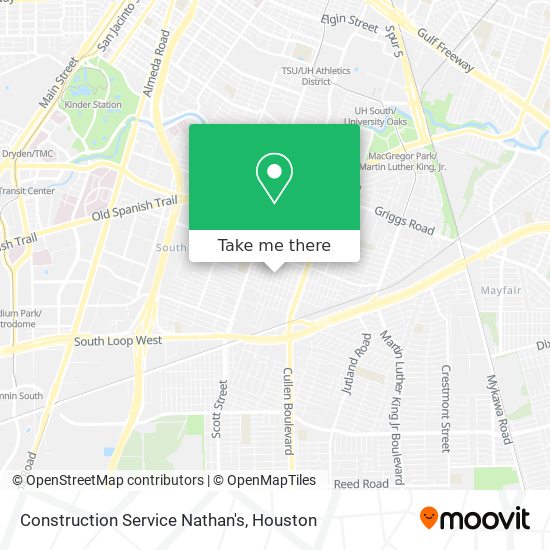 Construction Service Nathan's map