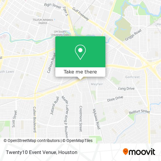 Mapa de Twenty10 Event Venue