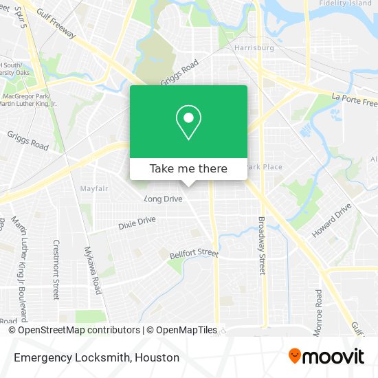 Emergency Locksmith map