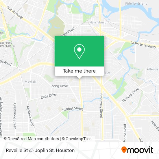 Reveille St @ Joplin St map