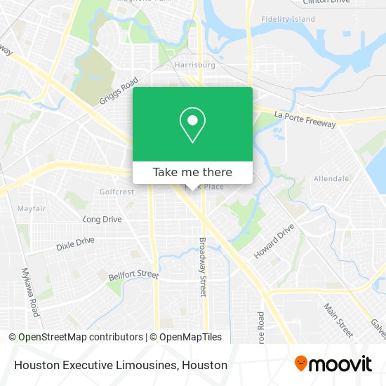 Mapa de Houston Executive Limousines