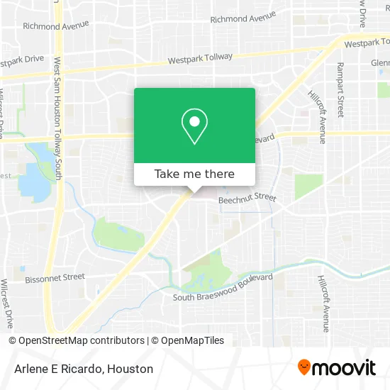 Arlene E Ricardo map