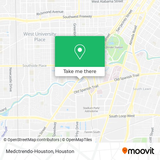 Medctrendo-Houston map