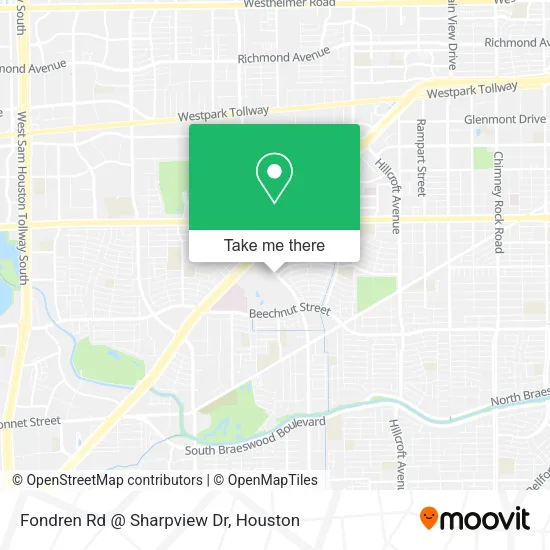 Mapa de Fondren Rd @ Sharpview Dr