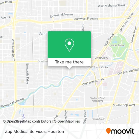 Zap Medical Services map