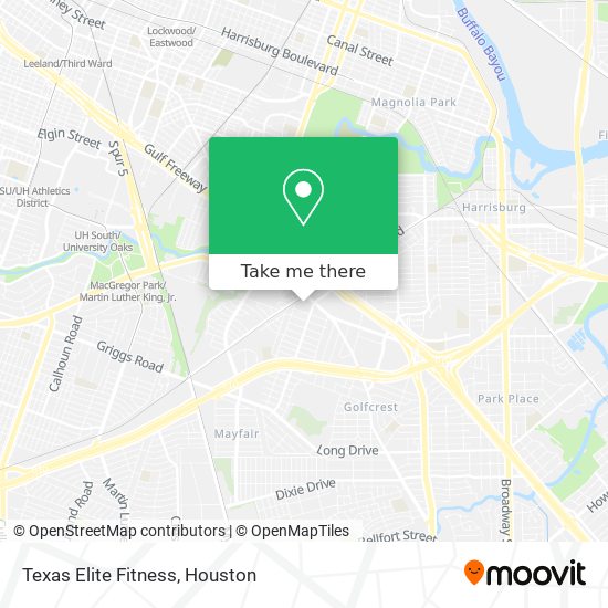 Texas Elite Fitness map