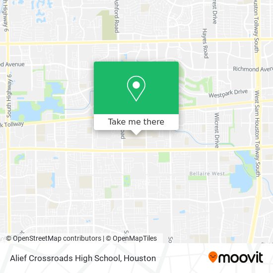 Alief Crossroads High School map