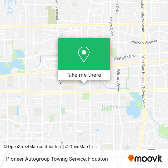 Pioneer Autogroup Towing Service map