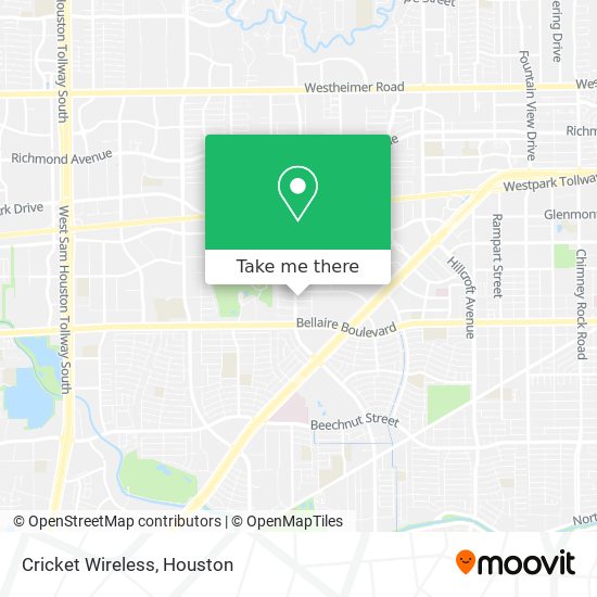 Mapa de Cricket Wireless