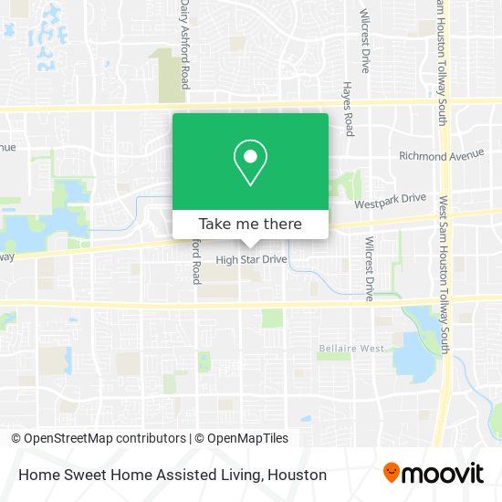 Home Sweet Home Assisted Living map