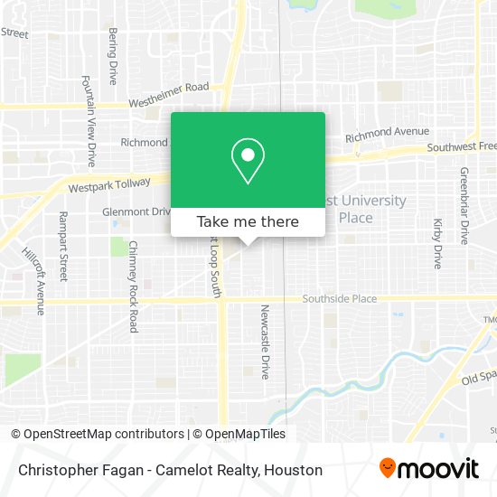 Christopher Fagan - Camelot Realty map