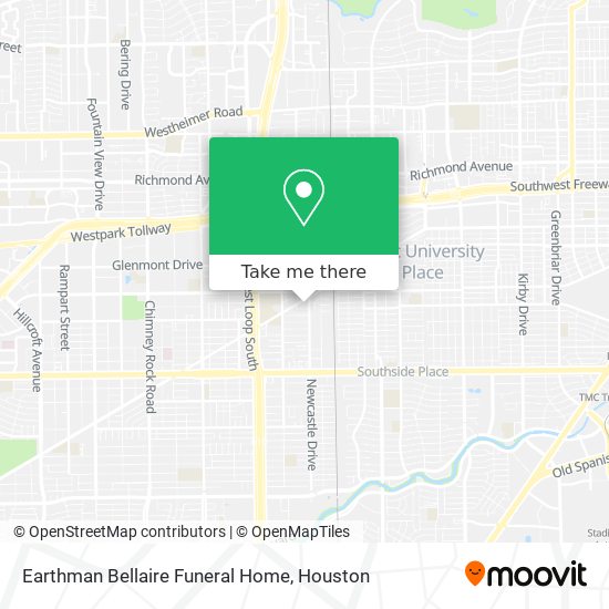 Mapa de Earthman Bellaire Funeral Home