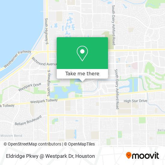 Mapa de Eldridge Pkwy @ Westpark Dr