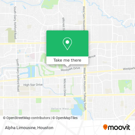 Alpha Limousine map