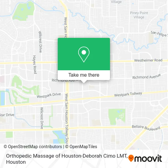 Mapa de Orthopedic Massage of Houston-Deborah Cimo LMT