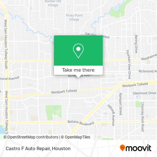 Castro F Auto Repair map