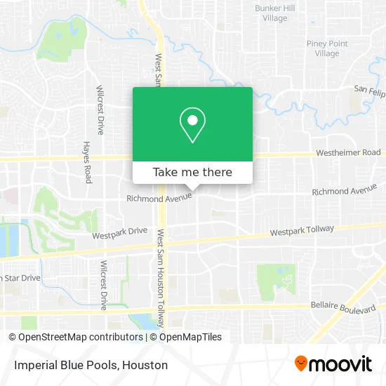 Imperial Blue Pools map