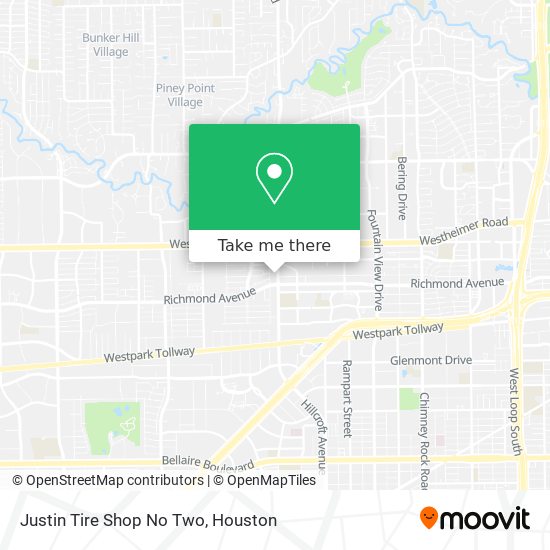 Mapa de Justin Tire Shop No Two